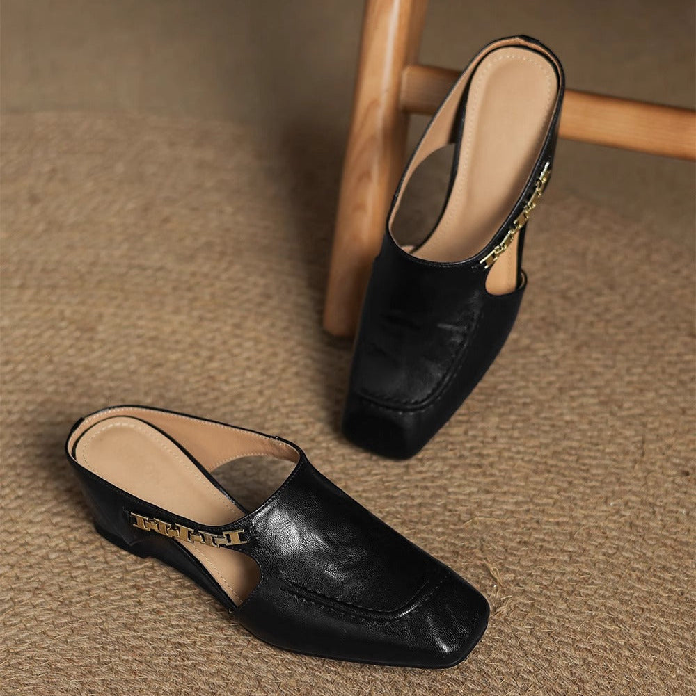 Avella Leather Slippers