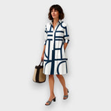 Geometric Midi Dress