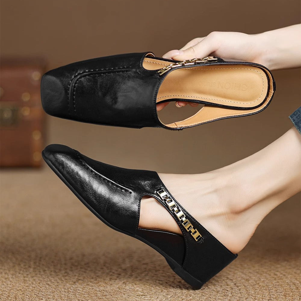 Avella Leather Slippers