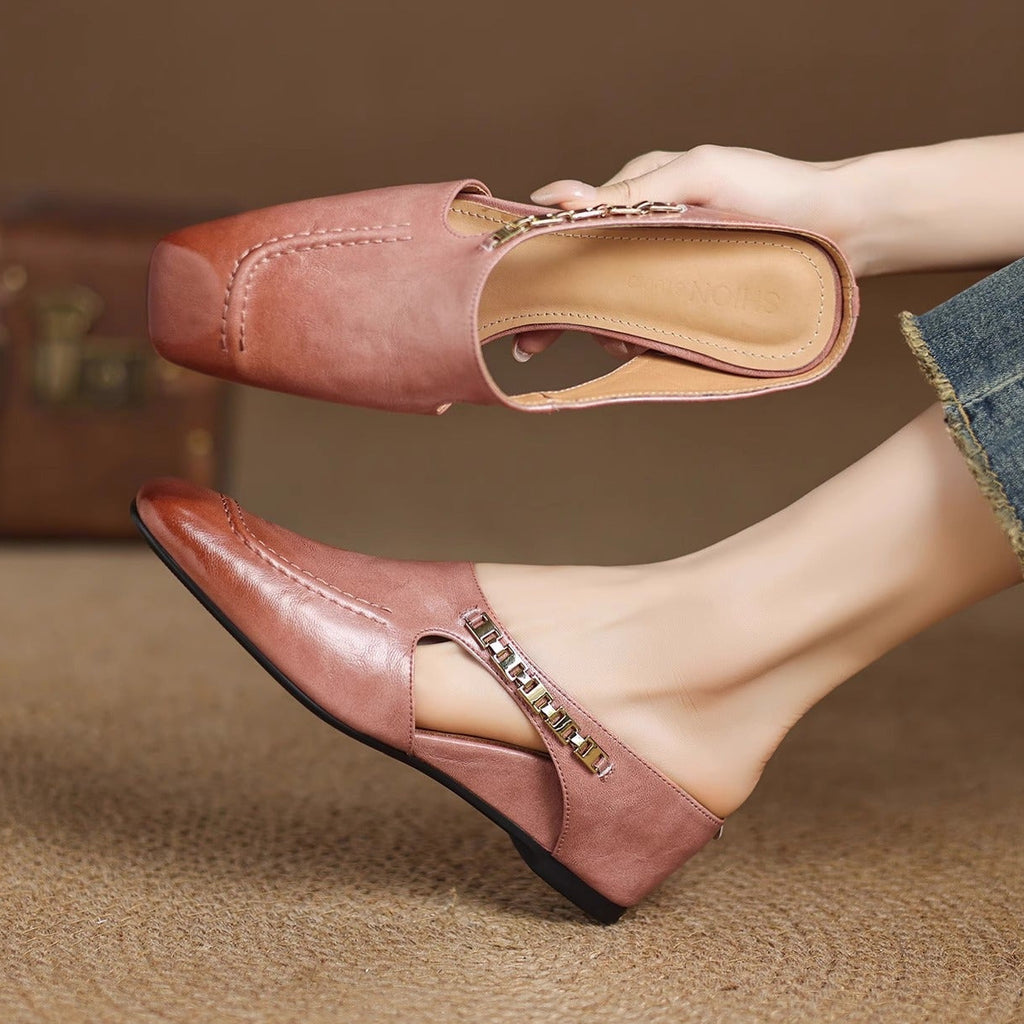 Avella Leather Slippers
