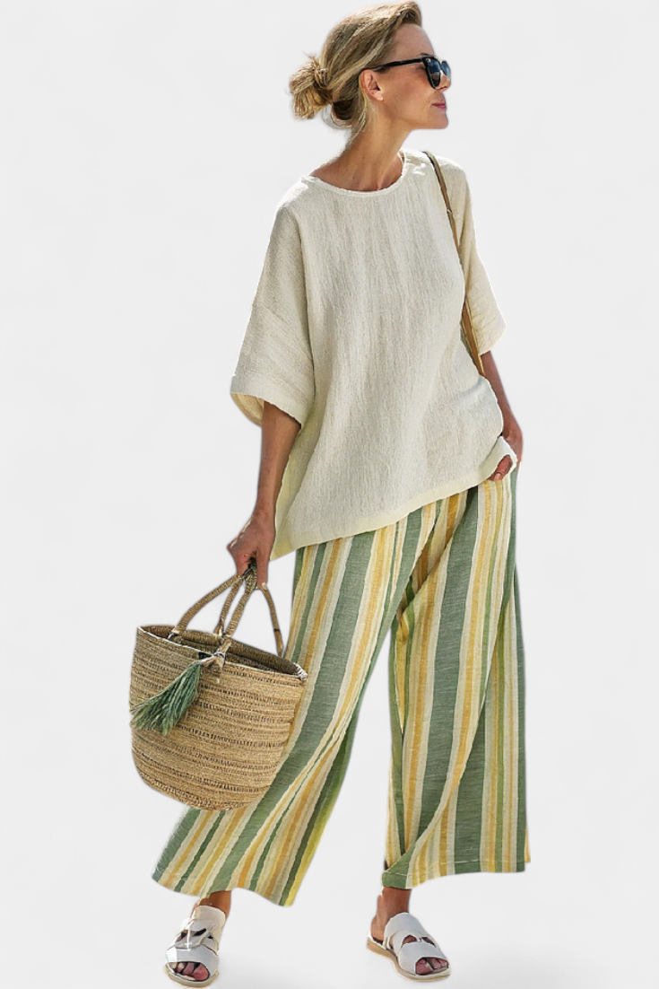 Olive Green Bamboo Linen Set