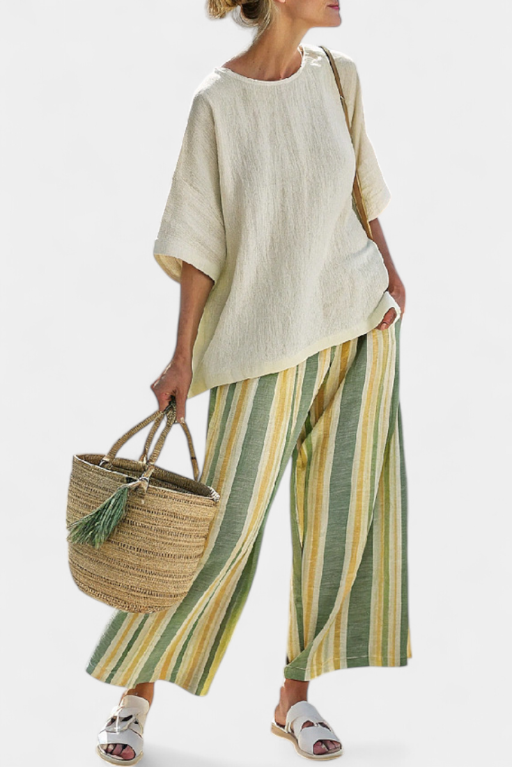 Olive Green Bamboo Linen Set