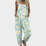 Patogus Spausdintas Jumpsuitas (Šviesiai mėlyna su gėlių raštu)
