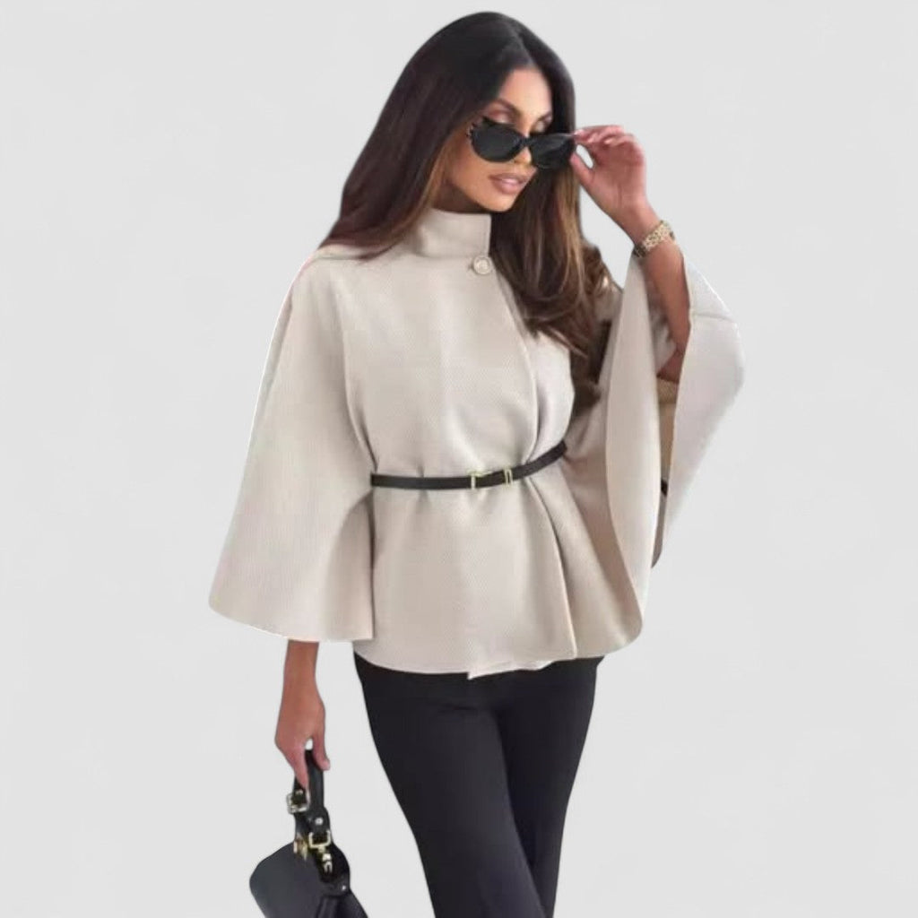 Papillon Striped Coat with Belt