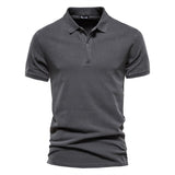 Polo de Gola Canelada com Três Botões