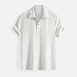 Jacquard Megztinis su Polo Apykakle