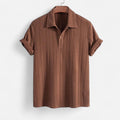 Jacquard Megztinis su Polo Apykakle