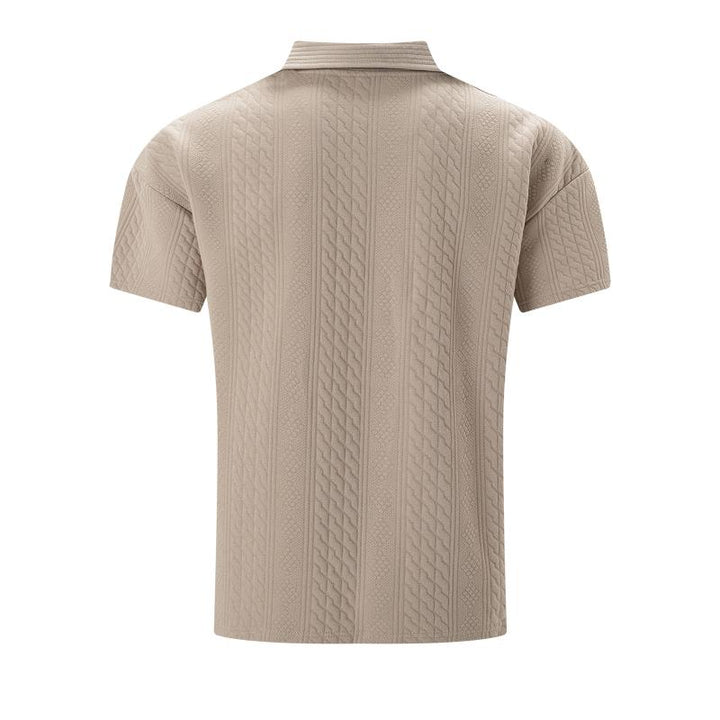 Atsitiktiniai Polo Marškiniai - Jacquard Audinys