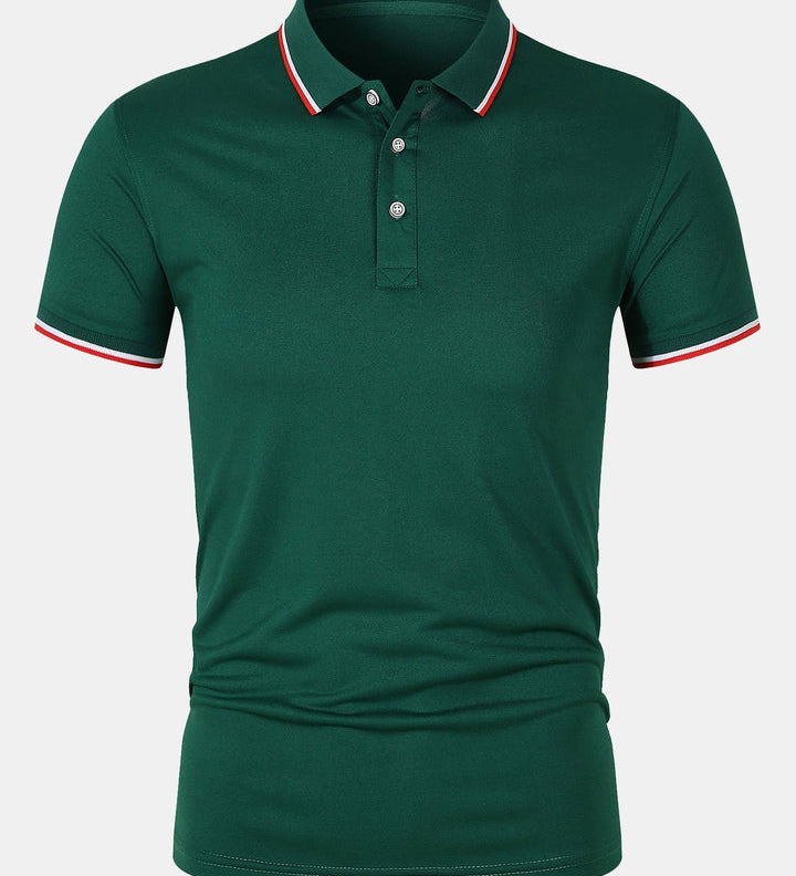 Polo marškiniai su mygtukų uždarymu