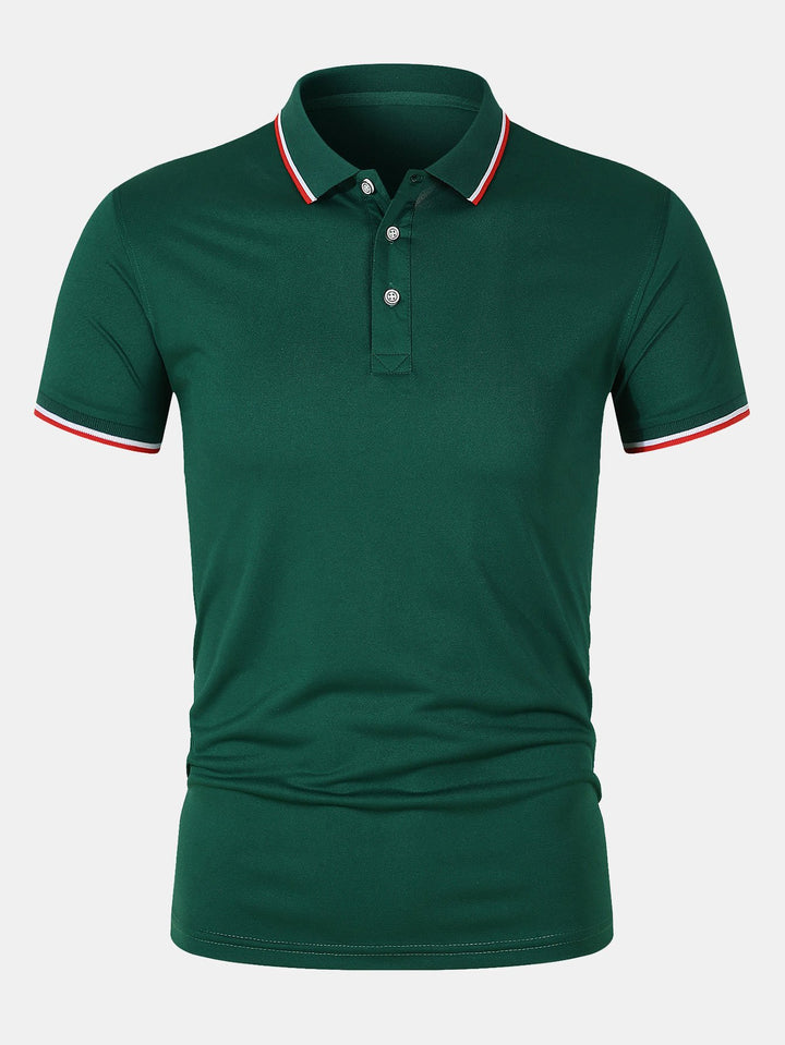 Polo marškiniai su mygtukų uždarymu
