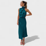 Elegantiška Satino Suknelė