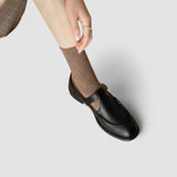 Mary Jane Orthopedic Shoes with Square Heel