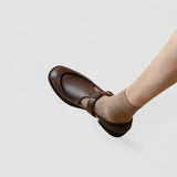 Mary Jane Orthopedic Shoes with Square Heel
