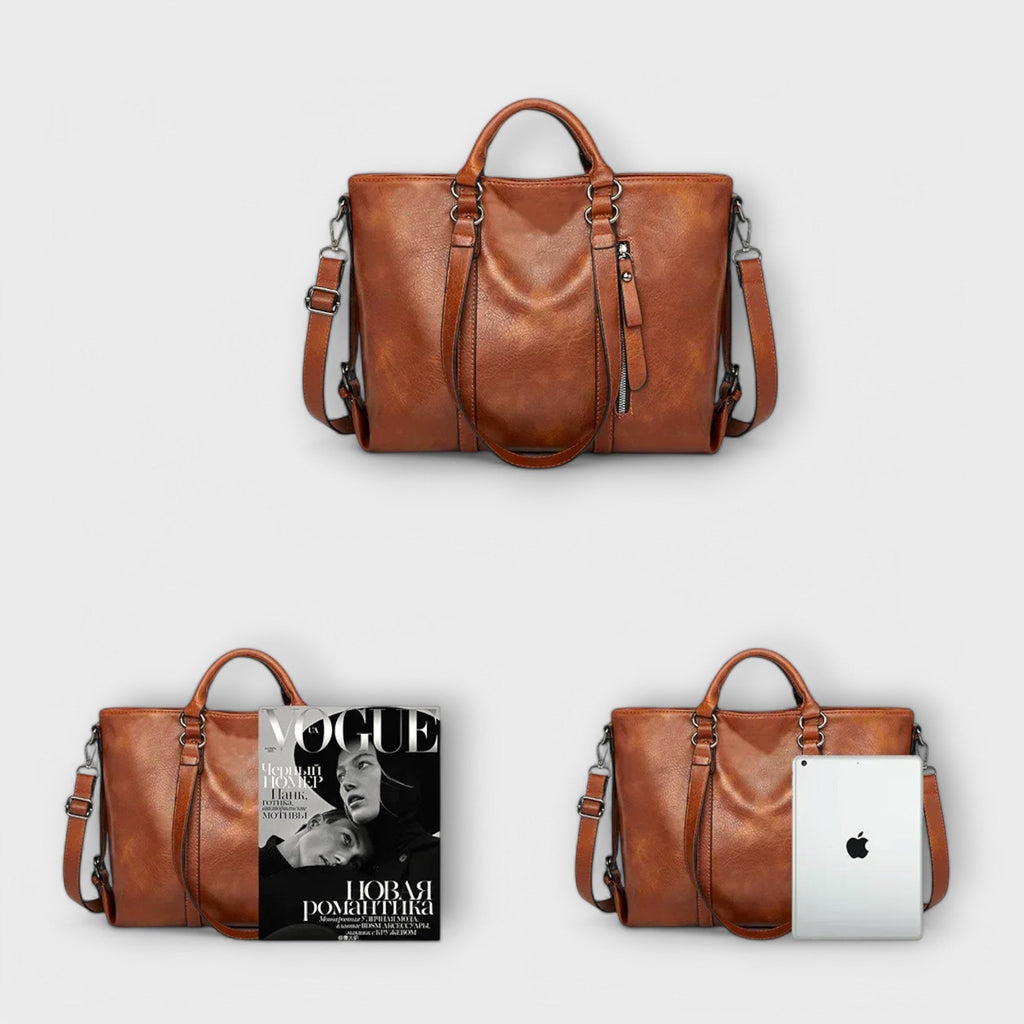 Didelė odinė handbag