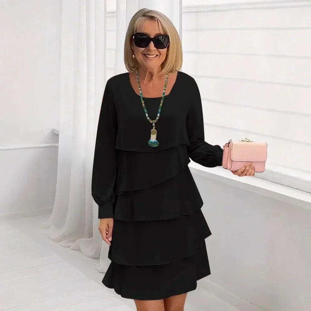 Elegantiška Ruffle Suknelė Patogiam Dėvėjimui