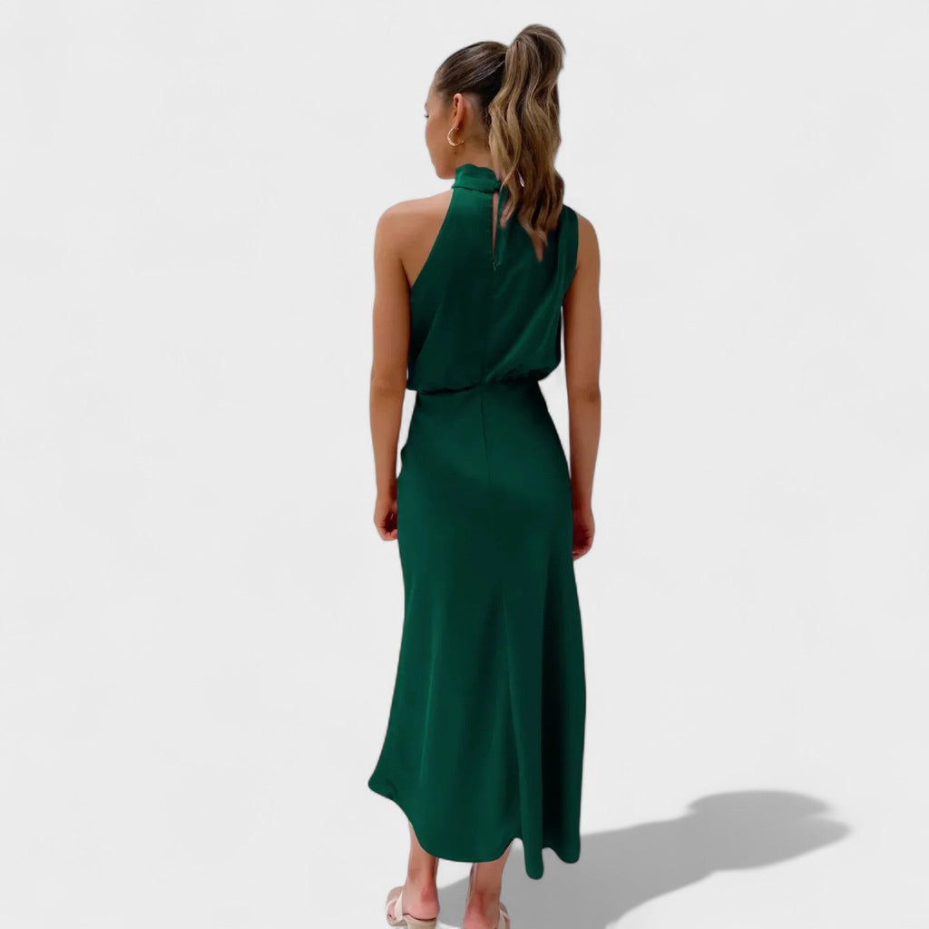 Elegantiška Satino Suknelė