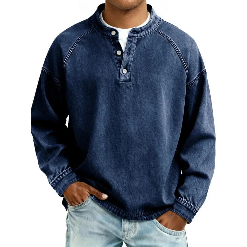 Retro Henley Shirt