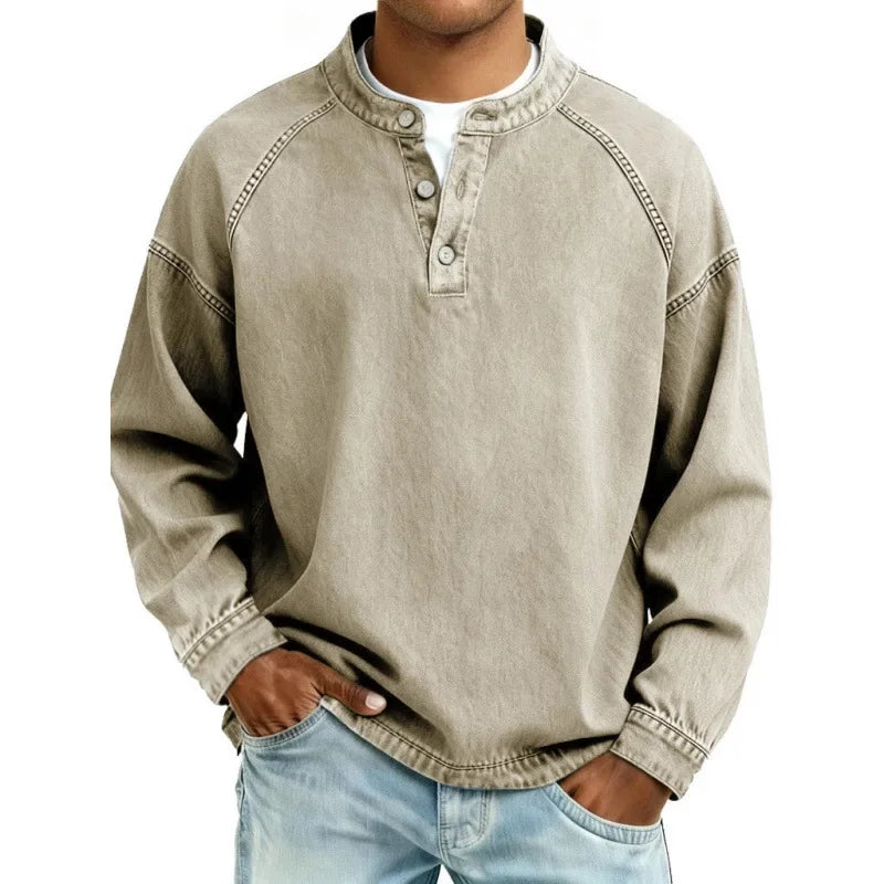 Retro Henley Shirt