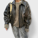 Retro Leopard Print Jeans