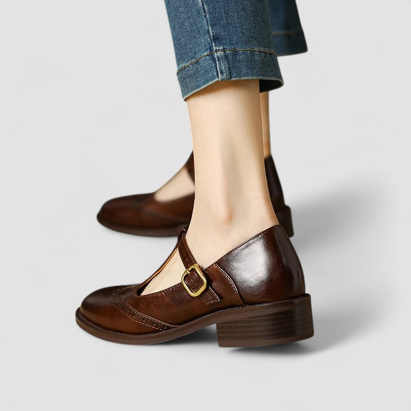 Mary Jane Orthopedic Shoes (Smėlinė)