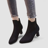 Nubuck Suede Platform Boots