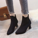 Nubuck Suede Platform Boots