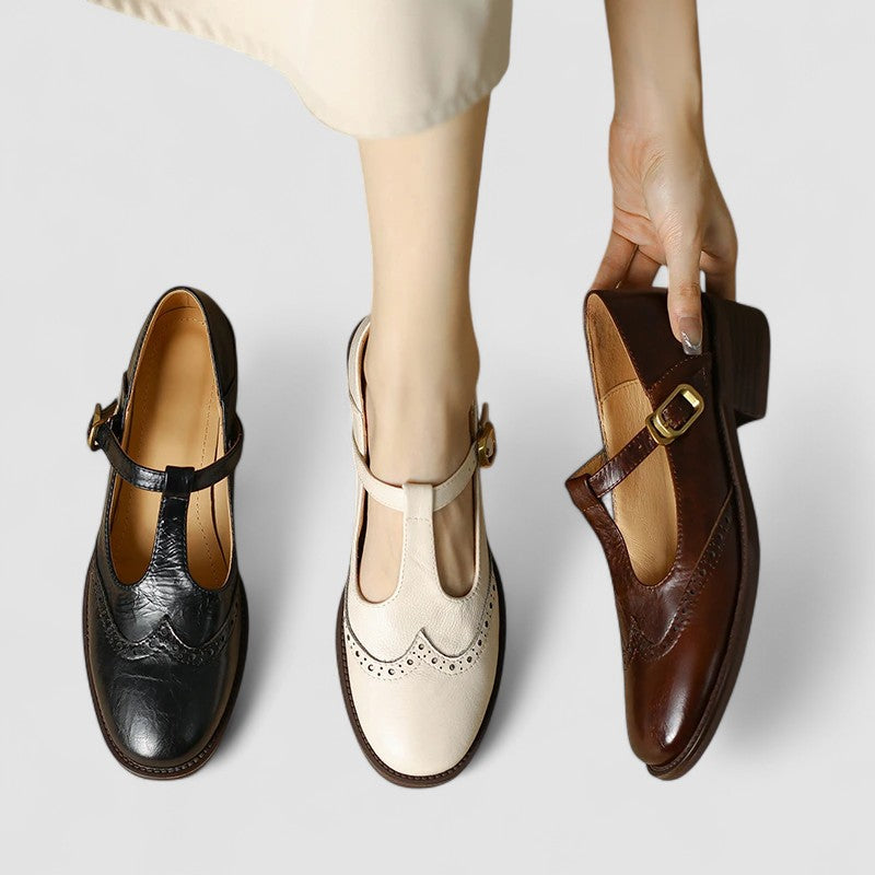 Mary Jane Orthopedic Shoes (Smėlinė)