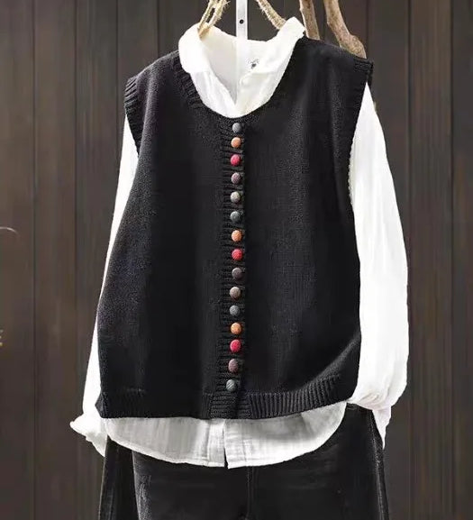 Knit Sweater (Juoda)