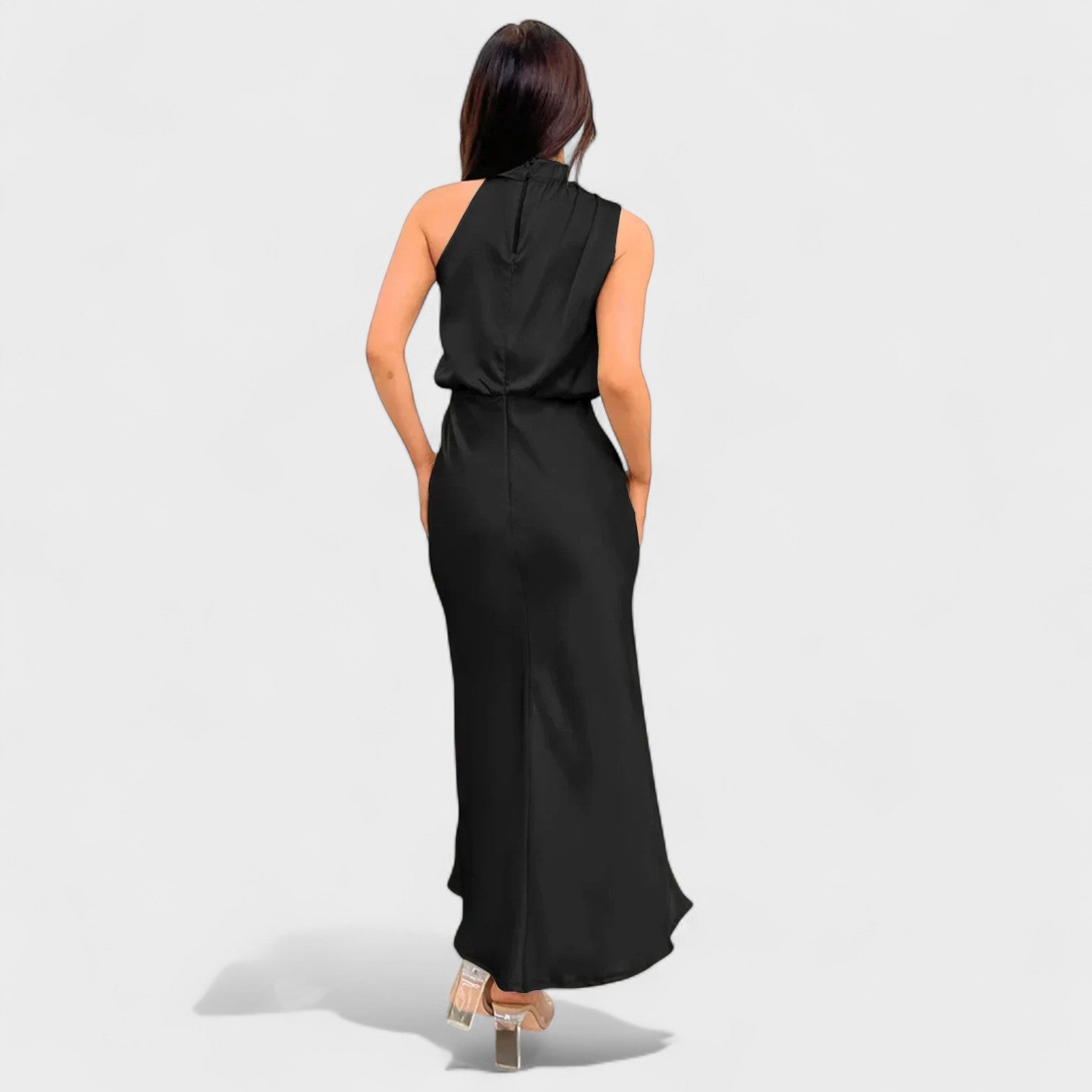 Elegantiška Satino Suknelė