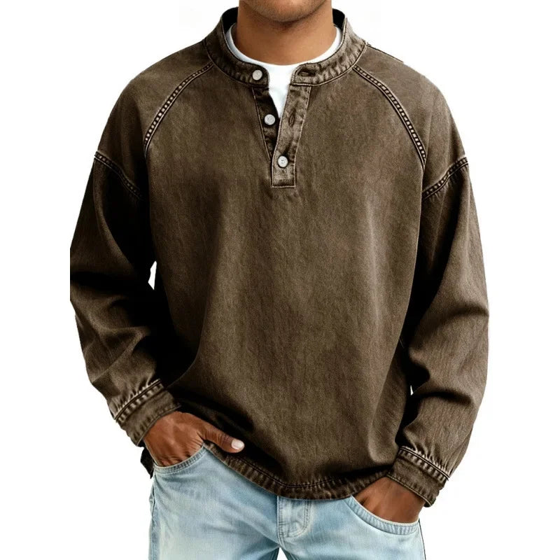 Retro Henley Shirt
