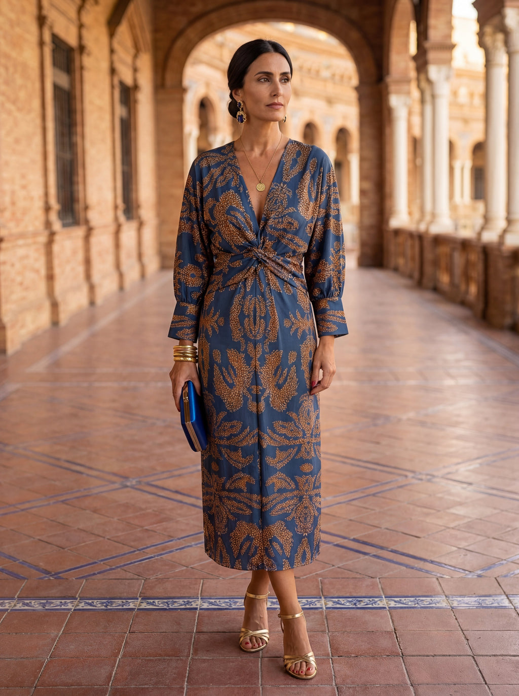 Midi Dress (Mėlyna)