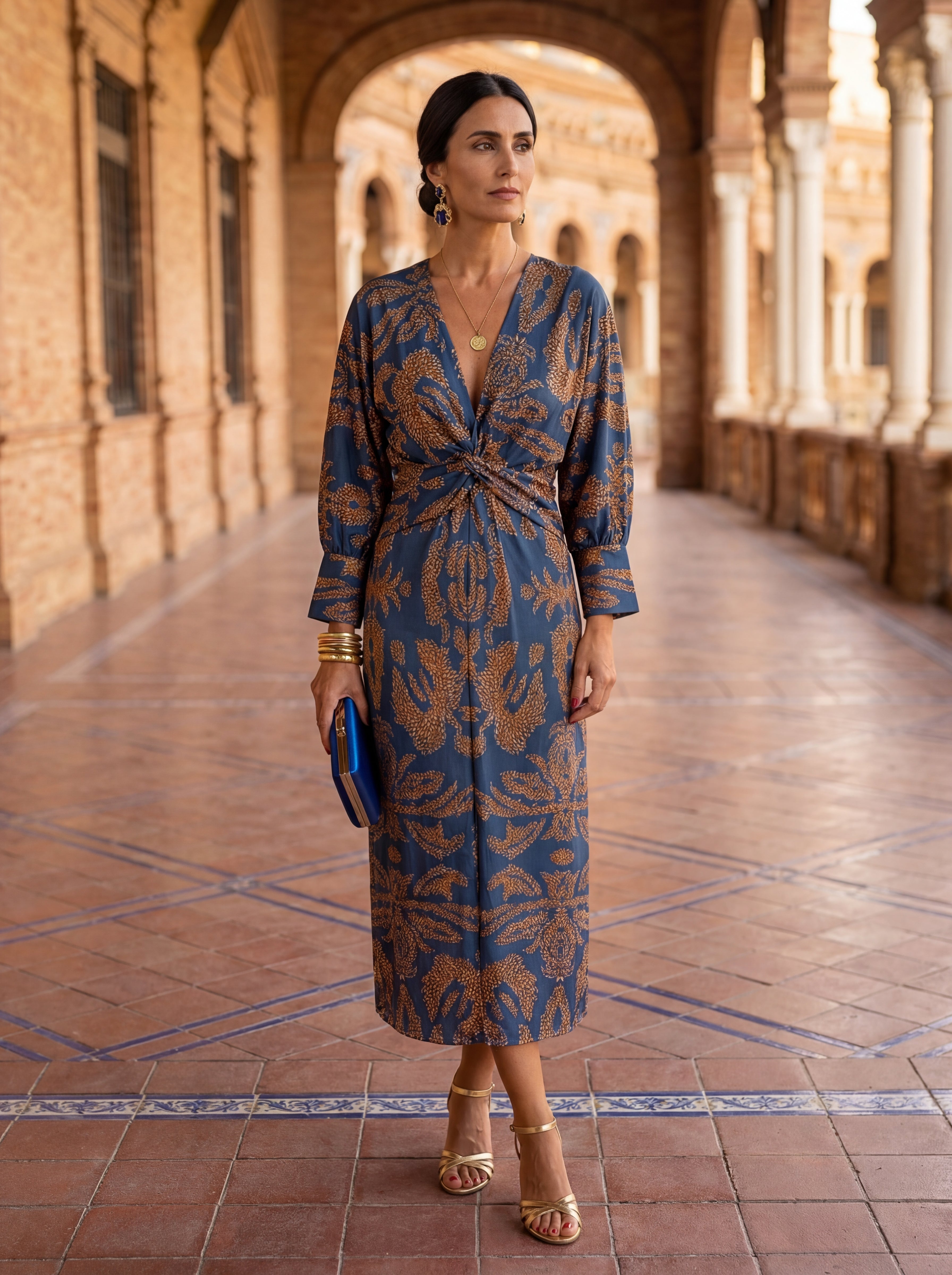 Midi Dress (Mėlyna)