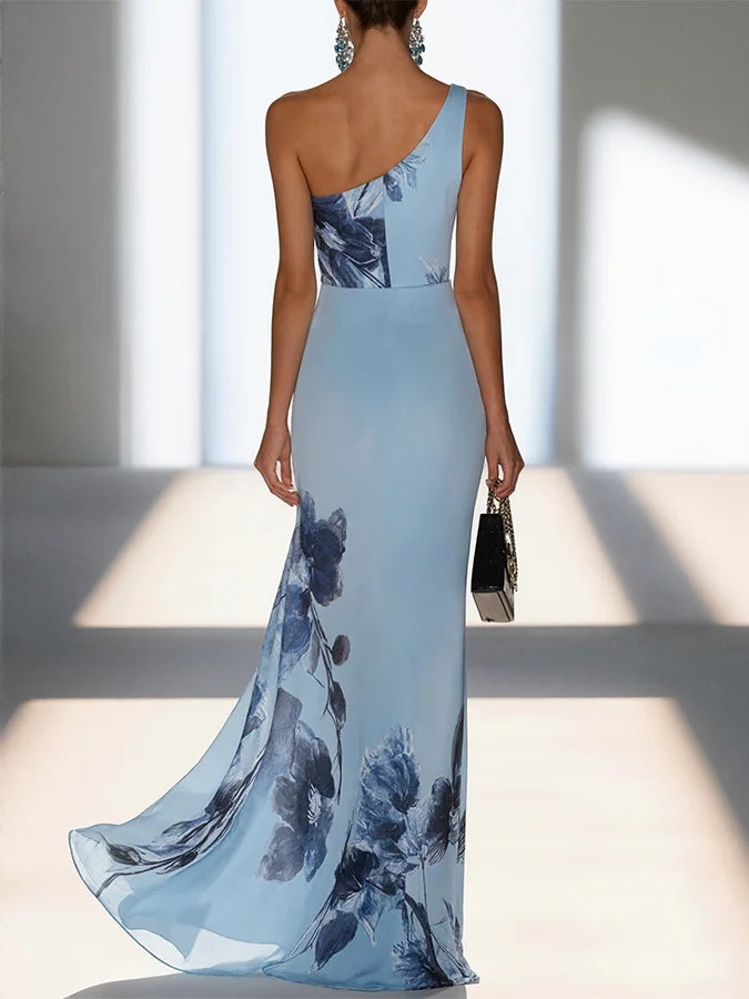 Lotta | Maksikleid Off-Shoulder iš satino