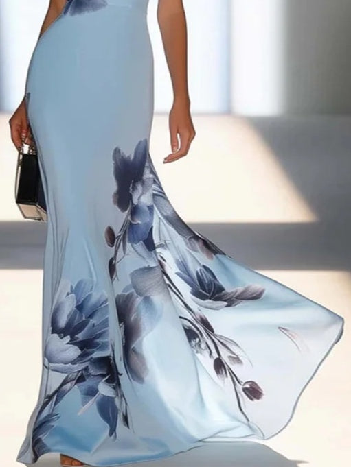 Lotta | Maksikleid Off-Shoulder iš satino