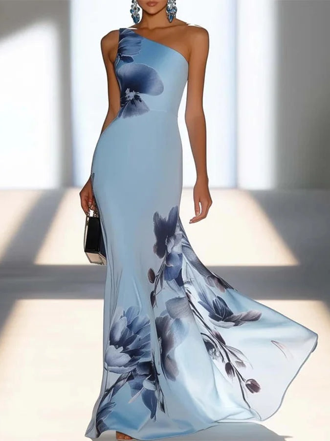 Lotta | Maksikleid Off-Shoulder iš satino
