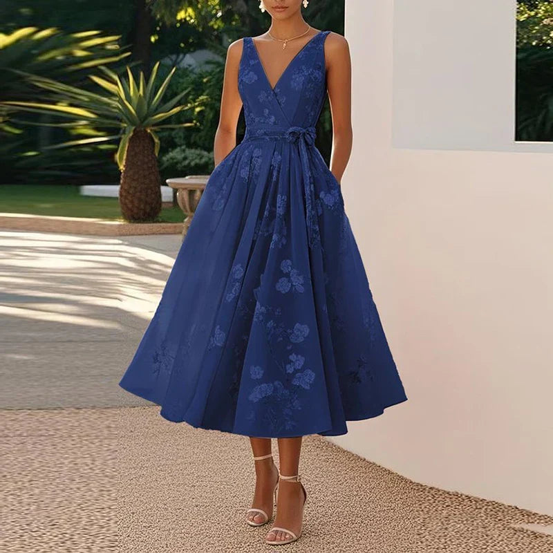 Stilinga Midi Suknelė (Rožinė)