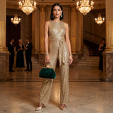 Šventinis Blizgantis Jumpsuit