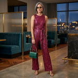 Šventinis Blizgantis Jumpsuit