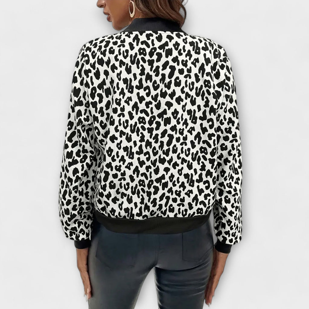 Stilingas Leopardo Rašto Paltas