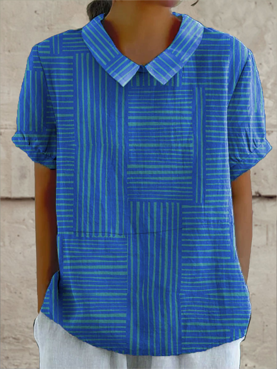 Geometric Striped Shirt (Modelis 2)