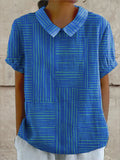 Geometric Striped Shirt (Modelis 2)