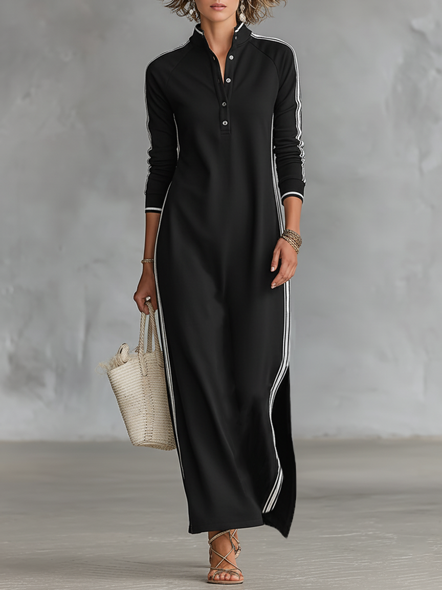 Stilinga Maxi Suknelė (Juoda 2)