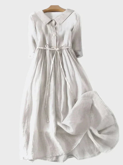 Elegantiška Apykaklė Suknelė