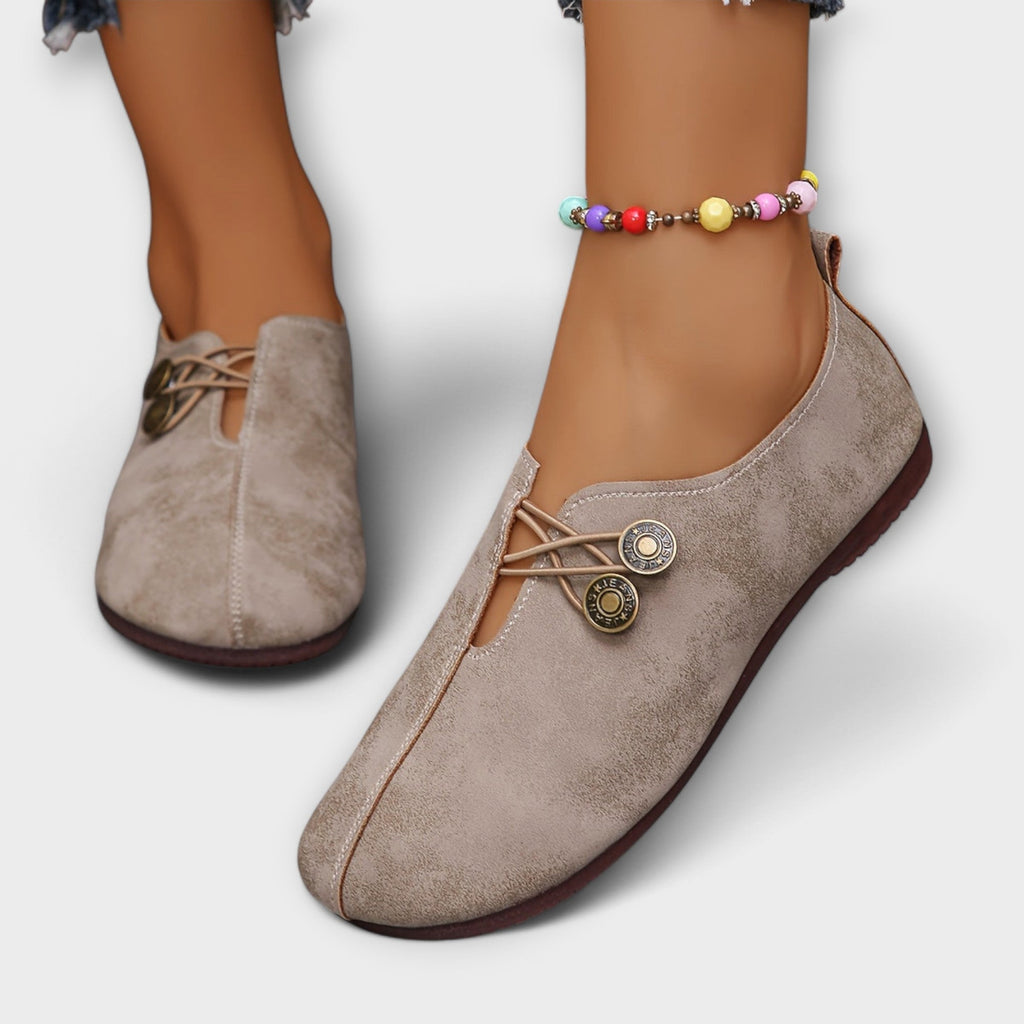Leather Ballerina Flats