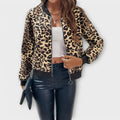 Stilingas Leopardo Rašto Paltas