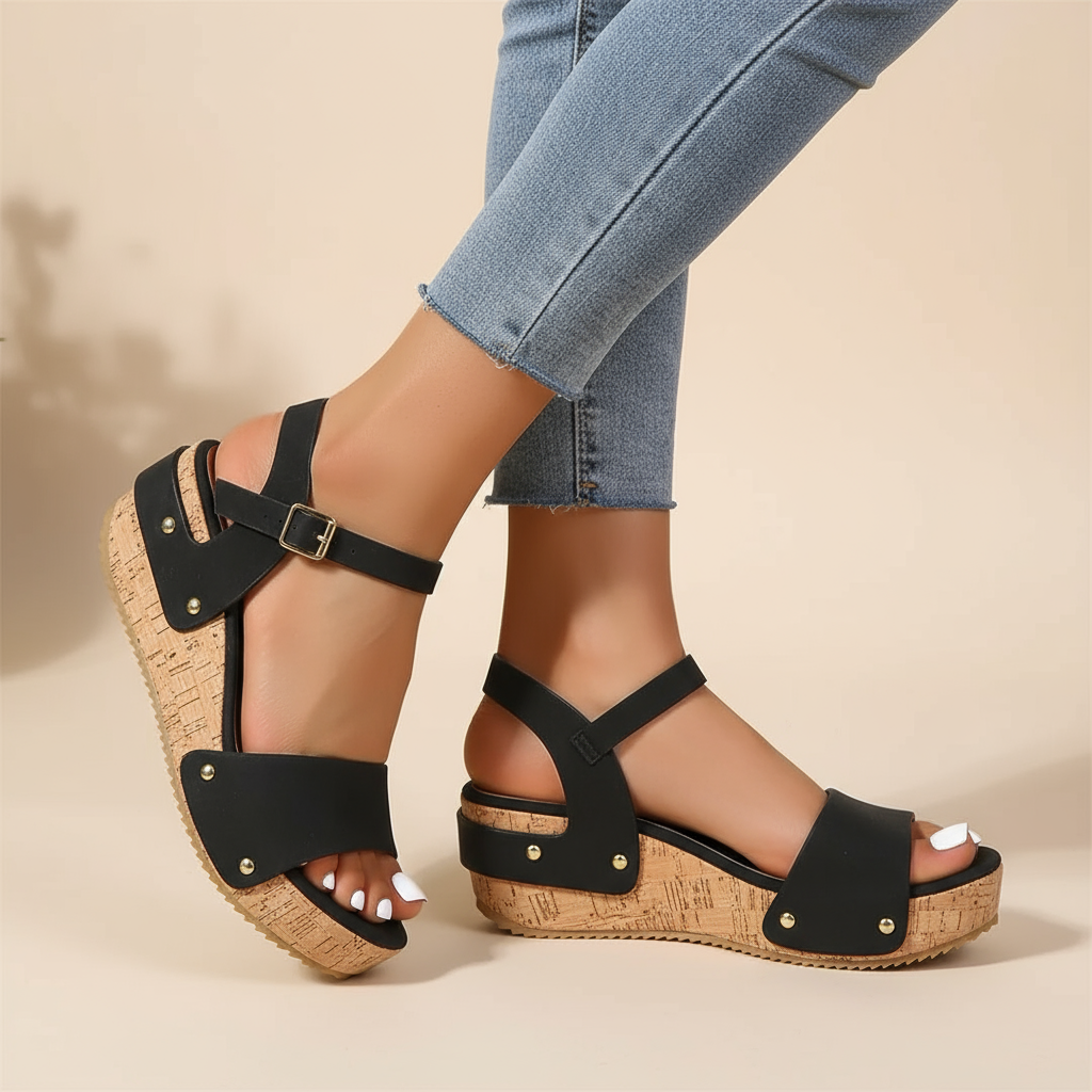 Eva-Rieke | Elegantiški platforminiai sandalai