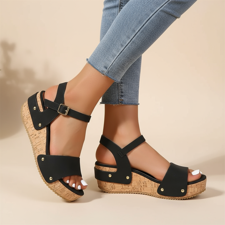 Eva-Rieke | Elegantiški platforminiai sandalai