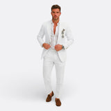 Vyrų Lino Formalus Kostiumas