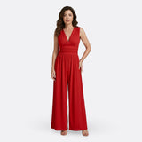 Stylish Wide-Leg Jumpsuit with Sleeveless Design