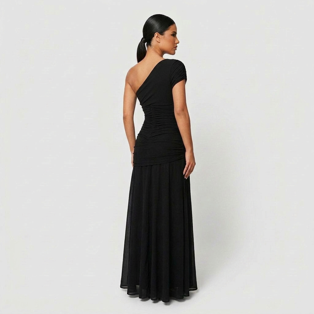 Elegantiška Ilga Suknelė (Juoda)